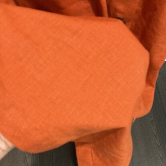 Linen Tank Maxi Dress Orange dress with button front nwt - Picture 12 of 15